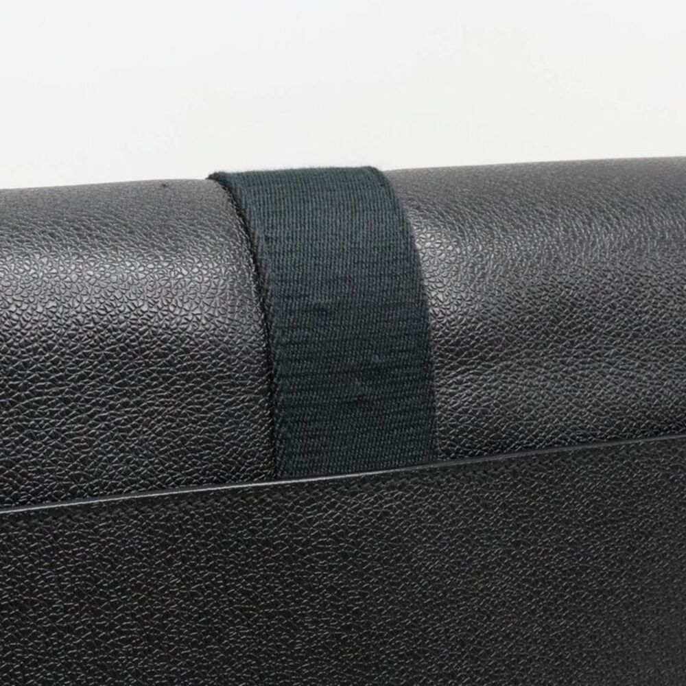 Bulgari Week End Black Leather Shoulder Bag (Pre-Owned) - Picture 8 of 9